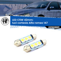 Luci Cortesia LED c5w 41mm Alfa romeo 147 2000 - 2010 (Coppia)