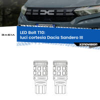 Luci Cortesia LED Dacia Sandero III 2020 in poi: T10 Bolt