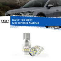 Luci Cortesia LED per Audi Q3  2011 - 2018: W5W X-Tee