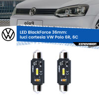Luci Cortesia LED per VW Polo 6R, 6C posteriori: C5W BlackForce 36mm (Coppia)