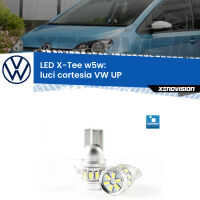 Luci Cortesia LED per VW UP  col tettuccio: W5W X-Tee