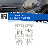 Luci diurne LED Fiat 500L  2017 - 2022: T20 Cobra