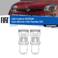 Luci diurne LED Fiat Panda 312 2012 in poi: P21/5W Cobra