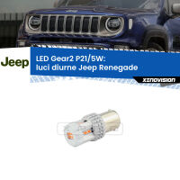 Luci diurne LED Jeep Renegade  2014 in poi: P21/5W Gear