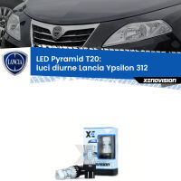 Luci diurne LED Lancia Ypsilon 312 2011 in poi: T20 Pyramid