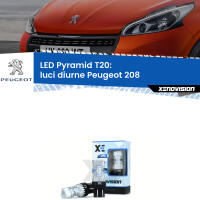Luci diurne LED Peugeot 208  2012 - 2018: T20 Pyramid