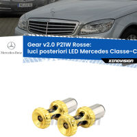 Luci posteriori LED Mercedes Classe-C W204: Gear v2.0 P21W Rosse (Coppia)