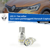 Luci Vano Portaoggetti LED per Renault Captur II JB/JE 2019 in poi: W5W X-Tee