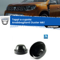 Tappi a cupola per Anabbaglianti H7 Dacia Duster Mk1 2010 - 2016 (Coppia)