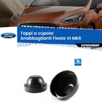 Tappi a cupola per Anabbaglianti H7 Ford Fiesta VI Mk6 2013 - 2017 (Coppia)