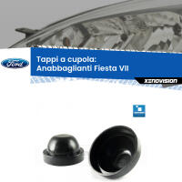 Tappi a cupola per Anabbaglianti H7 Ford Fiesta Mk7 con fari a parabola (Coppia)
