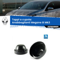 Tappi a cupola per Anabbaglianti H7 Renault Megane III Mk3 2008 - 2015 (Coppia)