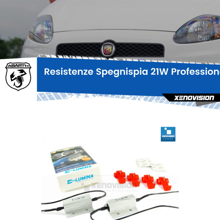 0 Abarth Grande punto: Spegnispia 21W Plug&Play senza tagliare cavi per Retronebbia (Coppia) Coppia resistenze spegnispia per Retronebbia Grande punto 2007 - 2010. Professionali, con dissipatore in metallo. Da collegare in parallelo.