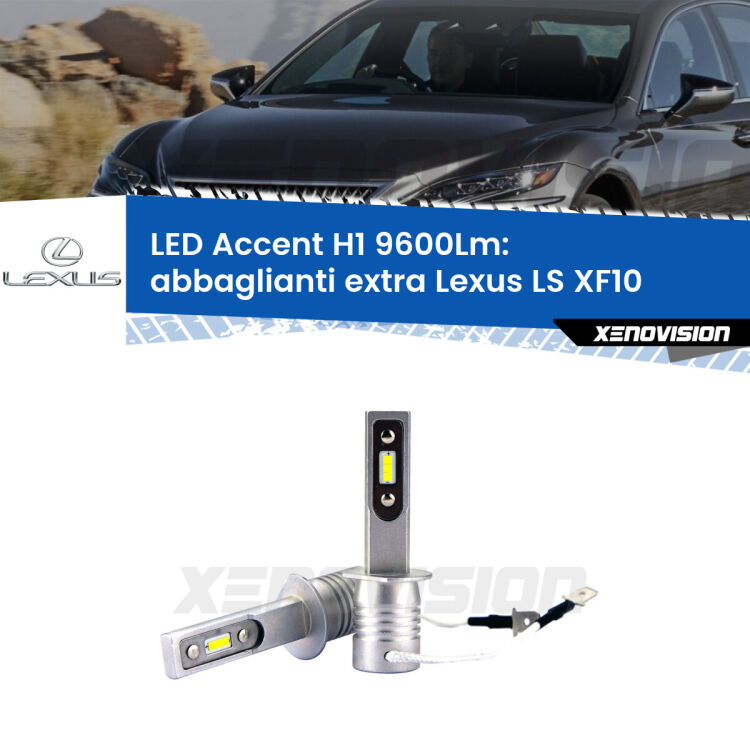 <strong>Kit LED Abbaglianti extra per Lexus LS</strong> XF10 1989 - 1994.</strong> Coppia lampade <strong>H1</strong> senza ventola e ultracompatte per installazioni in fari senza spazi.