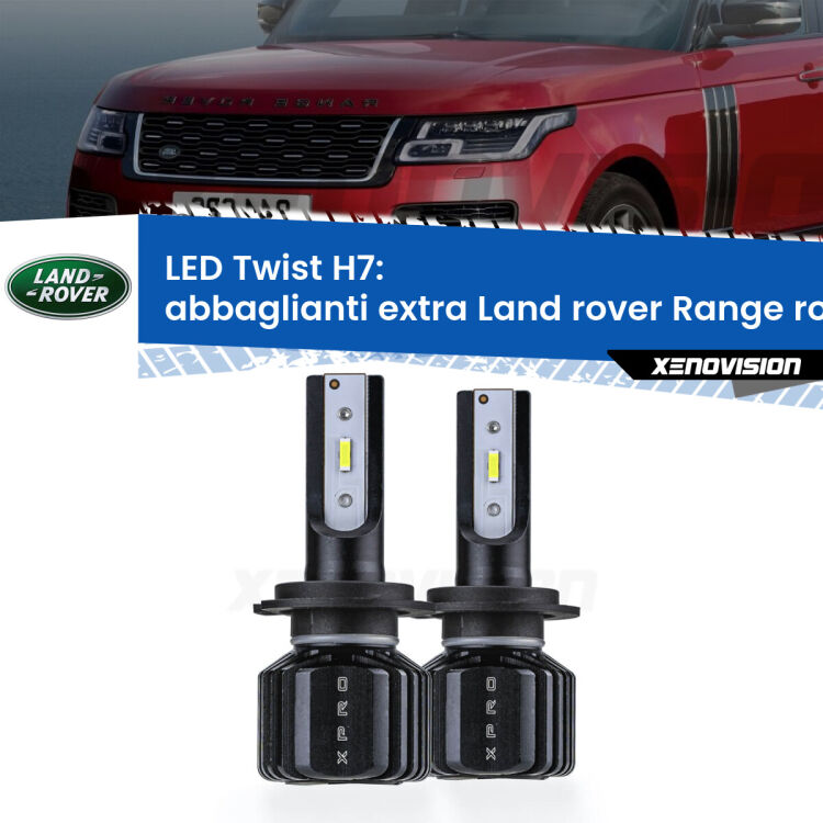 <strong>Kit abbaglianti extra LED</strong> H7 per <strong>Land rover Range rover III</strong> L322 2002 - 2012. Compatte, impermeabili, senza ventola: praticamente indistruttibili. Top Quality.