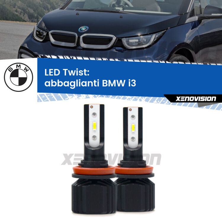 0 Abbaglianti LED BMW i3 2013 -2023: Twist 11,000Lm <strong>Kit abbaglianti LED</strong> per <strong>BMW i3</strong> 2013 -2023. Compatte, impermeabili, senza ventola: praticamente indistruttibili. Top Quality.