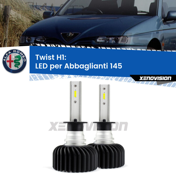 <strong>Kit abbaglianti LED&nbsp;</strong><strong>H1</strong><strong>&nbsp;Alfa romeo 145.</strong>&nbsp;Compatte, impermeabili, senza ventola: praticamente indistruttibili. Top Quality. Canbus sul 85% delle auto.