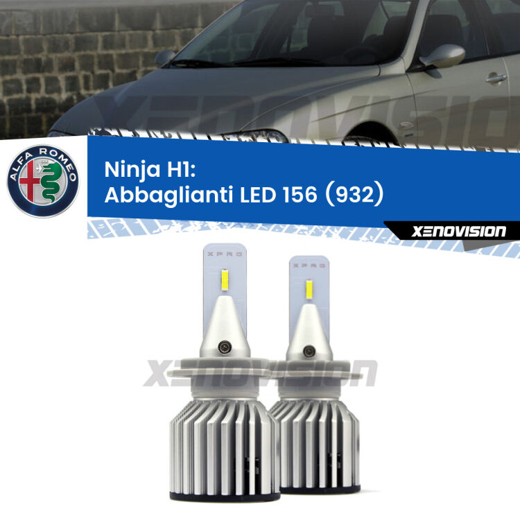 <strong>Kit LED H1 per abbaglianti Alfa romeo 156. </strong>Qualit&agrave; Massima Garantita.