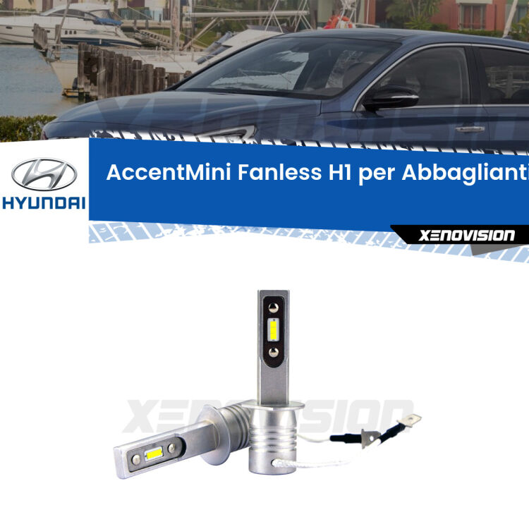 0 Abbaglianti LED H1 9600Lumen per Hyundai I30 (FD) 2007 -2011 Lampade H1 <strong>abbaglianti LED Hyundai I30.</strong> Coppia lampade senza ventola e ultracompatte per installazioni in fari senza spazi. Non richiede cavi Easyplug.
