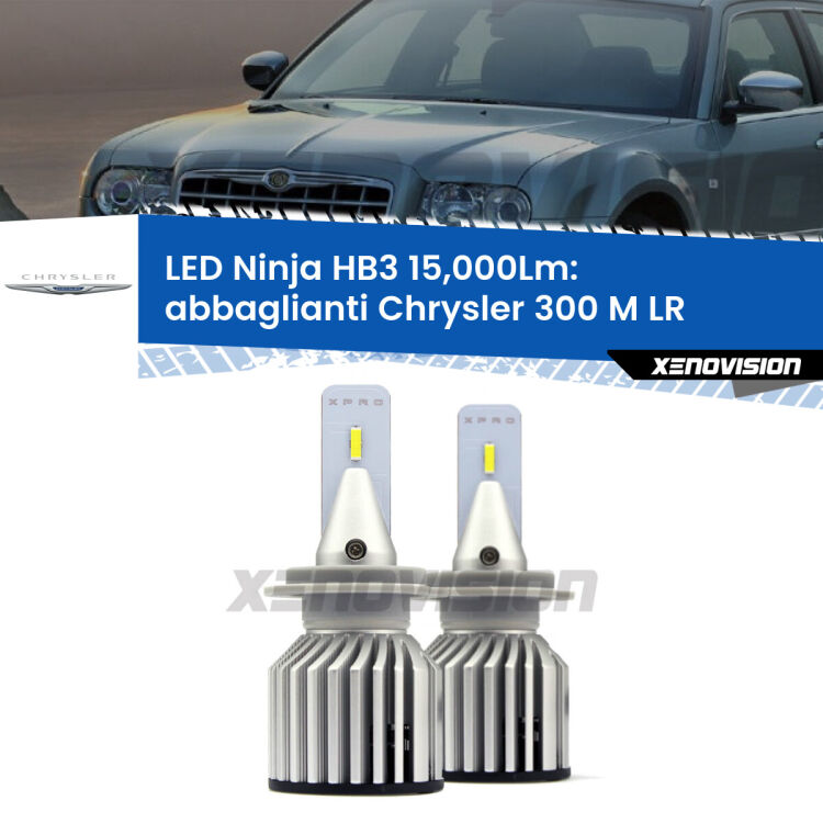 <strong>Kit abbaglianti LED specifico per Chrysler 300 M</strong> LR 1998-2004. Lampade <strong>HB3</strong> Canbus da 15.000Lumen di luminosità modello Eagle Xenovision.