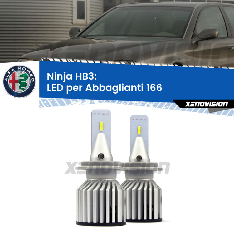 0 Abbaglianti LED HB3 15.000Lumen per Alfa romeo 166 (936) 1998 -2007 <strong>Kit LED </strong><strong>HB3</strong><strong> per abbaglianti Alfa romeo 166. </strong>Qualità Massima Garantita.