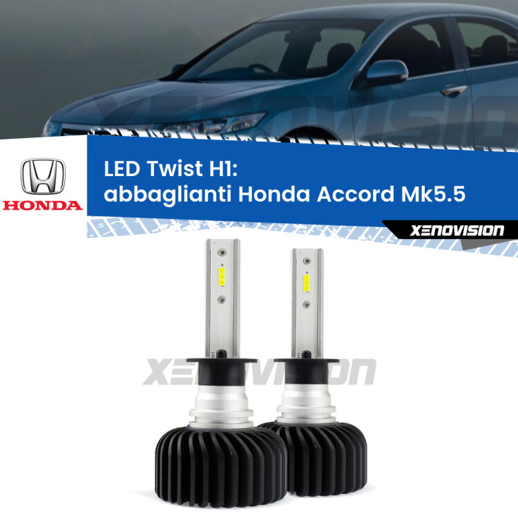 Abbaglianti LED Honda Accord Mk5.5 1996 -1998: H1 11,000Lm <strong>Kit abbaglianti LED</strong> H1 per <strong>Honda Accord</strong> Mk5.5 1996 -1998. Compatte, impermeabili, senza ventola: praticamente indistruttibili. Top Quality.