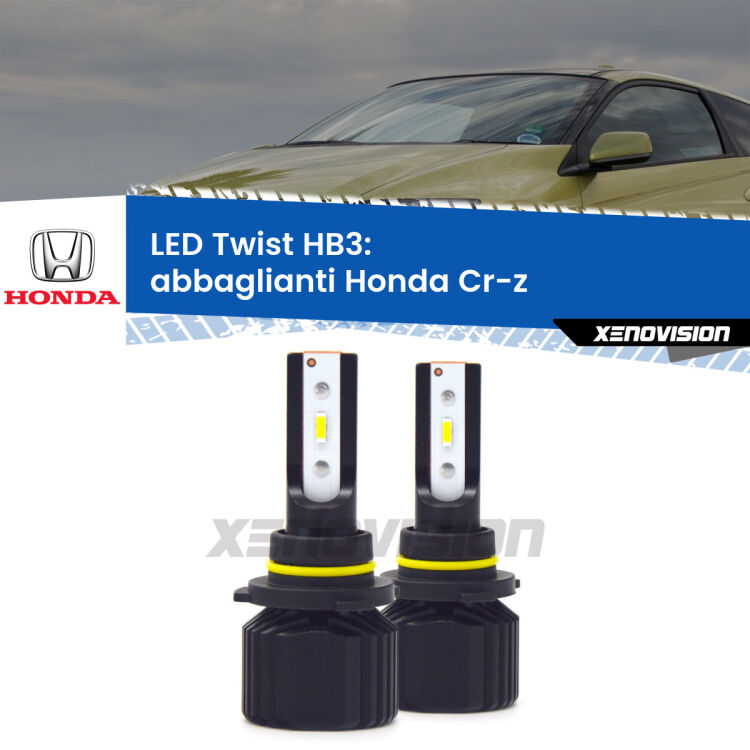 Abbaglianti LED Honda Cr-z 2010 -2016: HB3 11,000Lm <strong>Kit abbaglianti LED</strong> HB3 per <strong>Honda Cr-z</strong> 2010 -2016. Compatte, impermeabili, senza ventola: praticamente indistruttibili. Top Quality.
