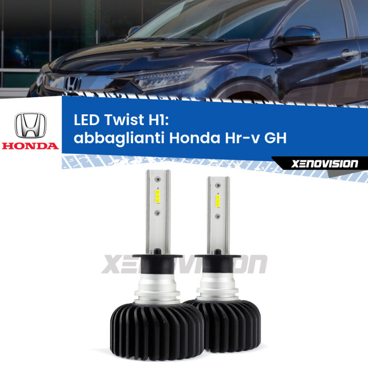 Abbaglianti LED Honda Hr-v GH 1998 -2012: H1 11,000Lm <strong>Kit abbaglianti LED</strong> H1 per <strong>Honda Hr-v</strong> GH 1998 -2012. Compatte, impermeabili, senza ventola: praticamente indistruttibili. Top Quality.
