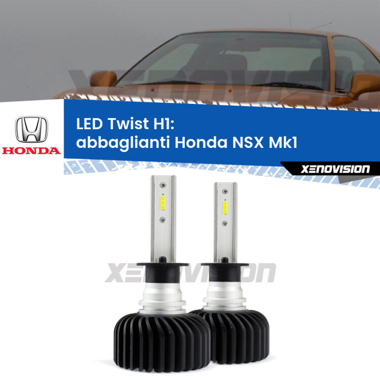 Abbaglianti LED Honda NSX Mk1 1990 -2005: H1 11,000Lm <strong>Kit abbaglianti LED</strong> H1 per <strong>Honda NSX</strong> Mk1 1990 -2005. Compatte, impermeabili, senza ventola: praticamente indistruttibili. Top Quality.