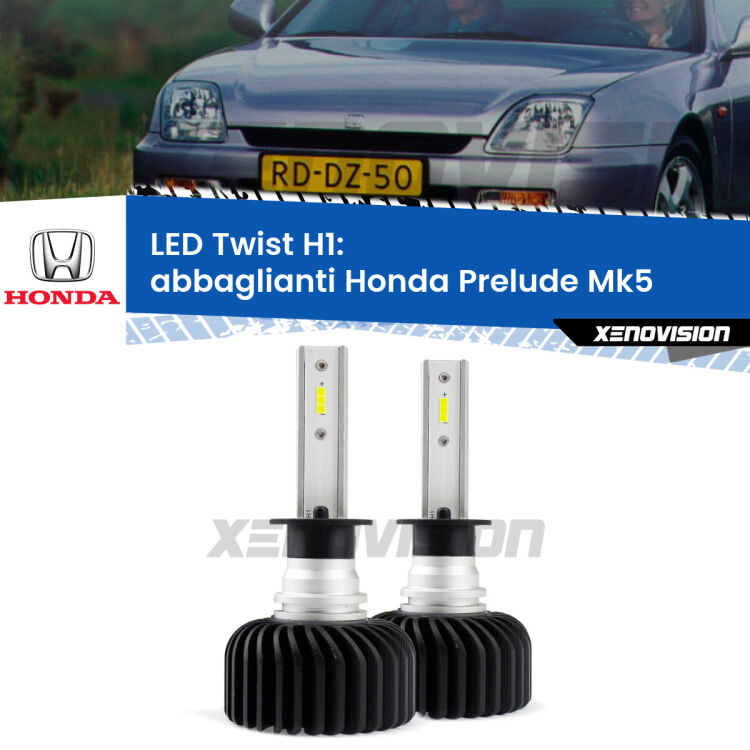 Abbaglianti LED Honda Prelude Mk5 1996 -2000: H1 11,000Lm <strong>Kit abbaglianti LED</strong> H1 per <strong>Honda Prelude</strong> Mk5 1996 -2000. Compatte, impermeabili, senza ventola: praticamente indistruttibili. Top Quality.