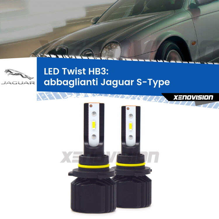 Abbaglianti LED Jaguar S-Type 1999 -2007: HB3 11,000Lm <strong>Kit abbaglianti LED</strong> HB3 per <strong>Jaguar S-Type</strong> 1999 -2007. Compatte, impermeabili, senza ventola: praticamente indistruttibili. Top Quality.