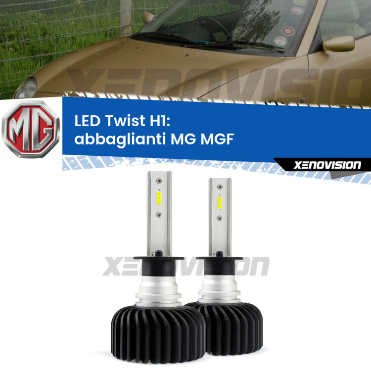 Abbaglianti LED MG MGF  1995 -2002: H1 11,000Lm <strong>Kit abbaglianti LED</strong> H1 per <strong>MG MGF</strong>  1995 -2002. Compatte, impermeabili, senza ventola: praticamente indistruttibili. Top Quality.