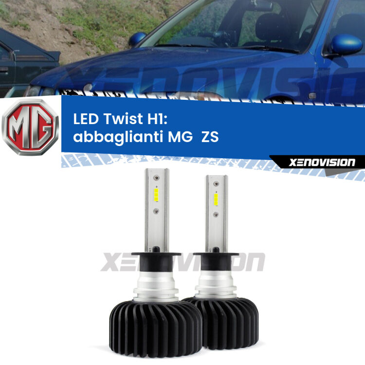 Abbaglianti LED MG  ZS  2001 -2005: H1 11,000Lm <strong>Kit abbaglianti LED</strong> H1 per <strong>MG  ZS</strong>  2001 -2005. Compatte, impermeabili, senza ventola: praticamente indistruttibili. Top Quality.
