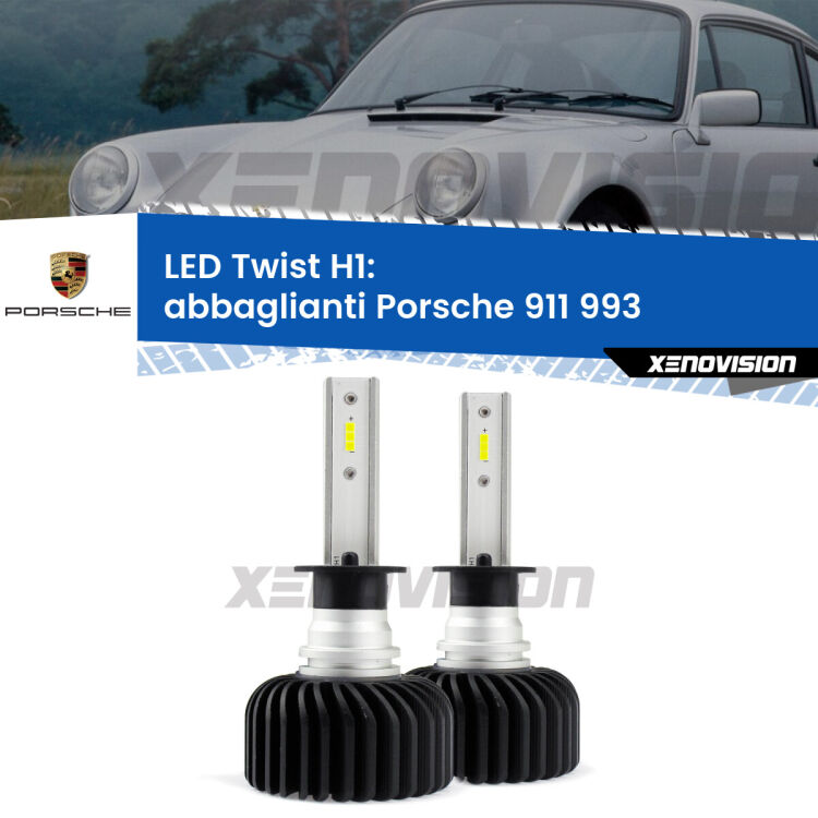Abbaglianti LED Porsche 911 993 1993 -1997: H1 11,000Lm <strong>Kit abbaglianti LED</strong> H1 per <strong>Porsche 911</strong> 993 1993 -1997. Compatte, impermeabili, senza ventola: praticamente indistruttibili. Top Quality.