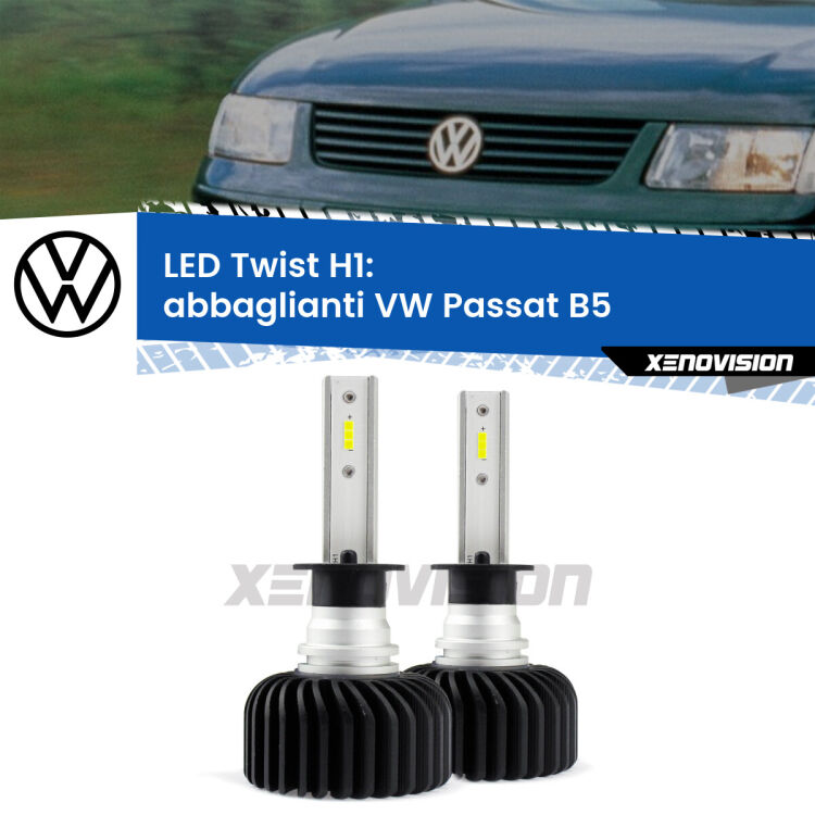 Abbaglianti LED VW Passat B5 1996 -2000: H1 11,000Lm <strong>Kit abbaglianti LED</strong> H1 per <strong>VW Passat</strong> B5 1996 -2000. Compatte, impermeabili, senza ventola: praticamente indistruttibili. Top Quality.