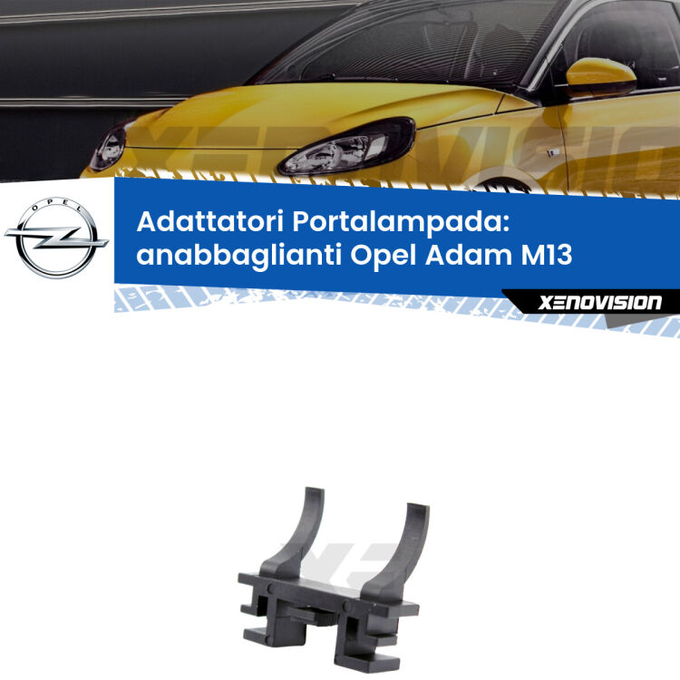 Coppia adattatori portalampada LED per Opel Adam
