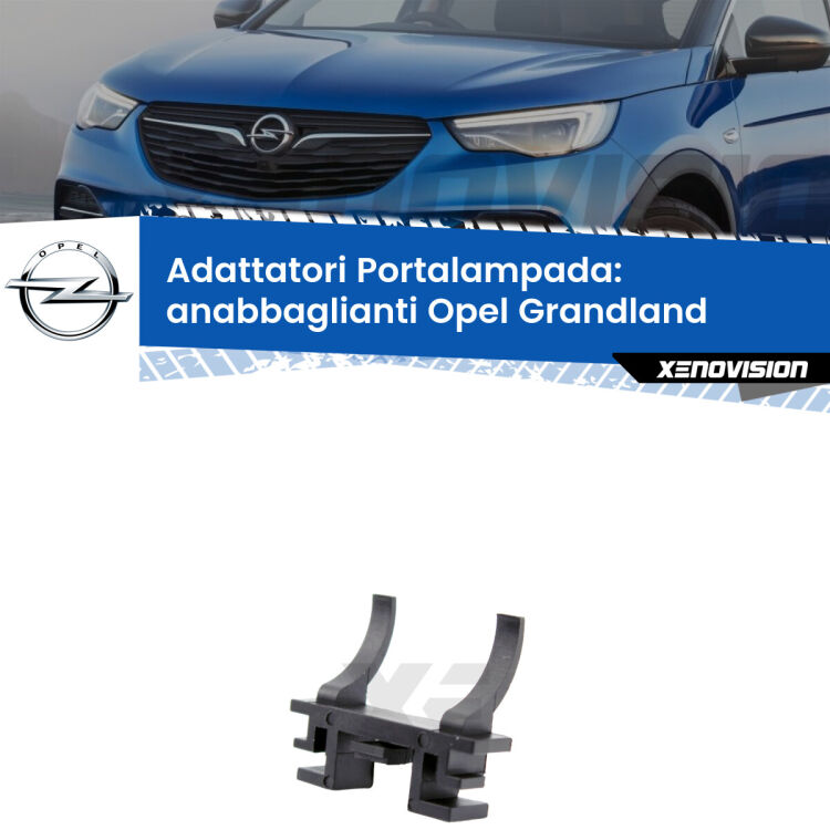 0 Adattatori portalampada Led per Anabbaglianti Grandland 2017 in poi Coppia adattatori portalampada LED per Opel Grandland