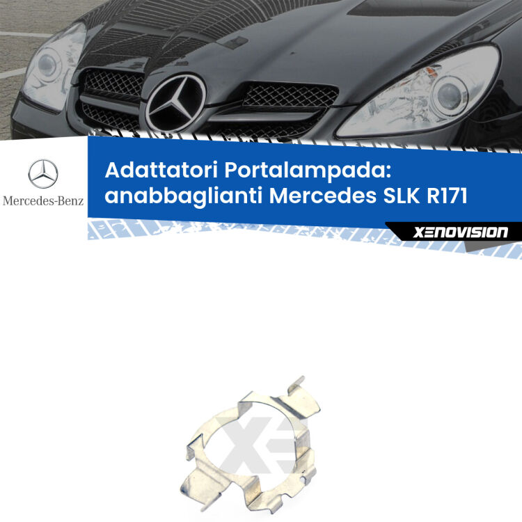 Coppia adattatori portalampada LED per Mercedes SLK