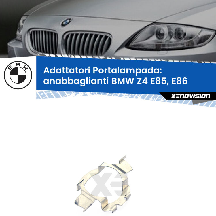 0 Adattatori portalampada Led per Anabbaglianti Z4 2003 - 2008 Coppia adattatori portalampada LED per BMW Z4