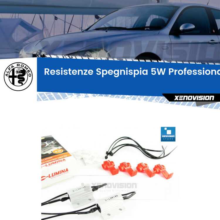 0 Alfa romeo 147 : Resistenze Spegnispia 5W Professionali per Luci posizione (Coppia) <span style="color: #626262;">Istallazione professionale. Coppia resistenze spegnispia 5W con armatura in alluminio in caso di spie su </span><span style="color: #626262;">luci posizione Alfa romeo 147.</span>