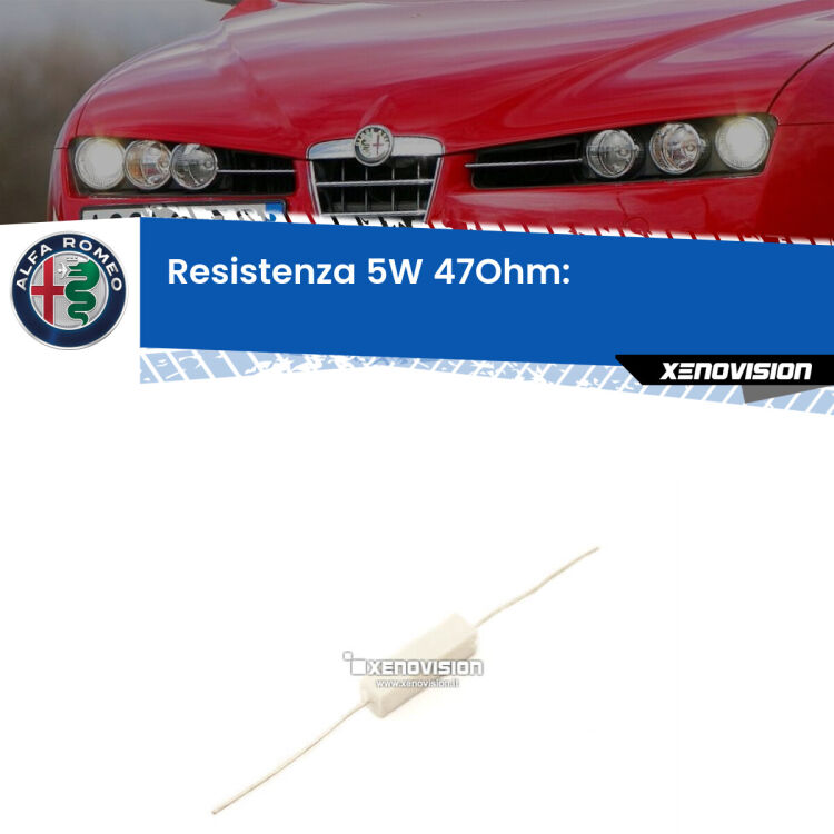 0 Alfa romeo 159: Resistenza Spegnispia 5W Economica per Luci posizione (1 Pz) Una resistenza in ceramica 5 Watt, economica, duratura ed efficace per spegnere eventuali spie su luci posizione Alfa romeo 159. Va collegata in parallalelo.