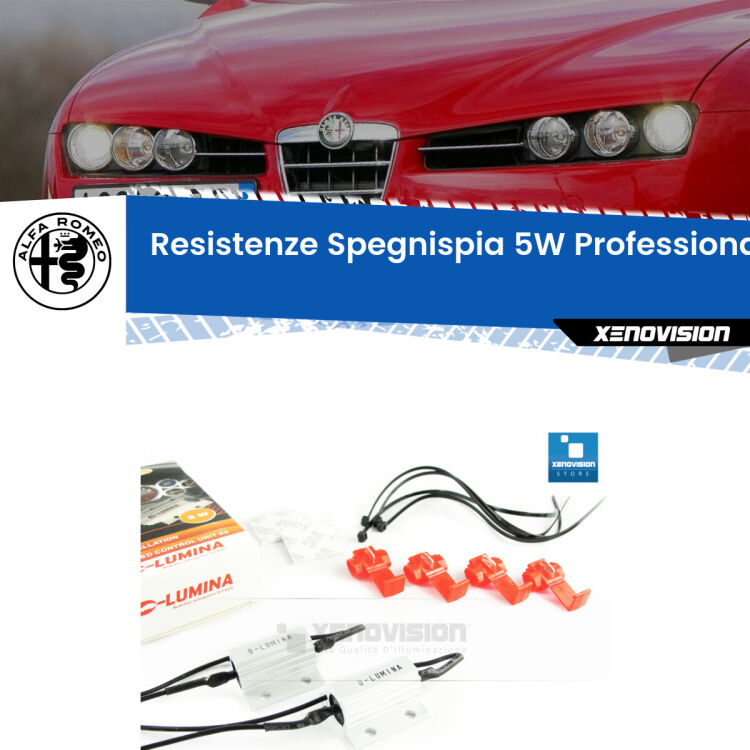 0 Alfa romeo 159 : Resistenze Spegnispia 5W Professionali per Luci posizione (Coppia) <span style="color: #626262;">Istallazione professionale. Coppia resistenze spegnispia 5W con armatura in alluminio in caso di spie su </span><span style="color: #626262;">luci posizione Alfa romeo 159.</span>