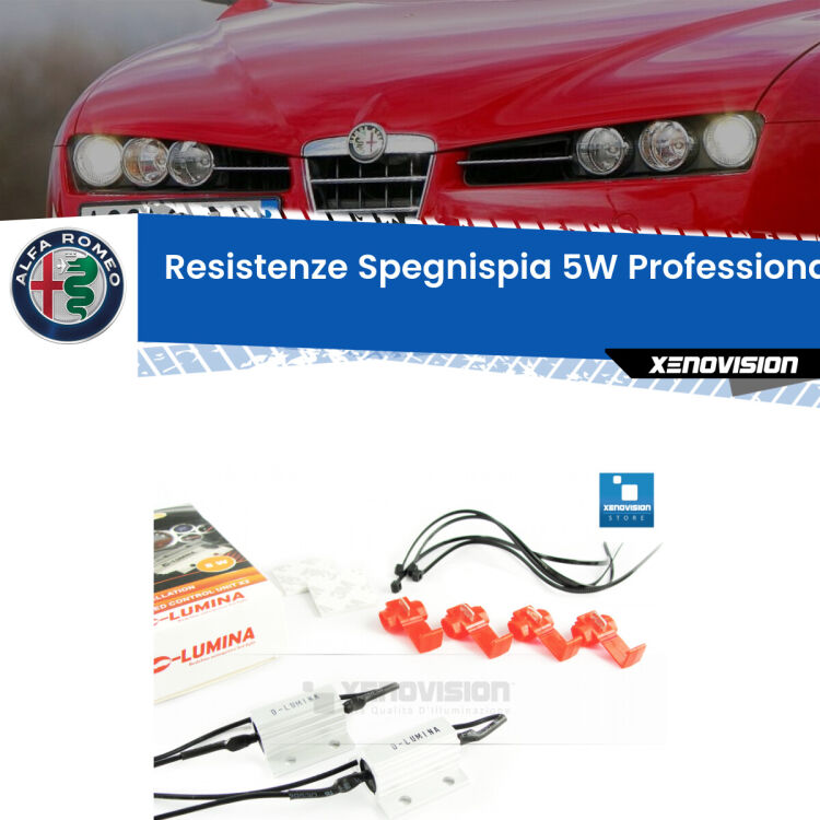 0 Alfa romeo 159: Resistenze Spegnispia 5W Professionali per Luci posizione (Coppia) <span style="color: #626262;">Istallazione professionale. Coppia resistenze spegnispia 5W con armatura in alluminio in caso di spie su </span><span style="color: #626262;">luci posizione Alfa romeo 159.</span>
