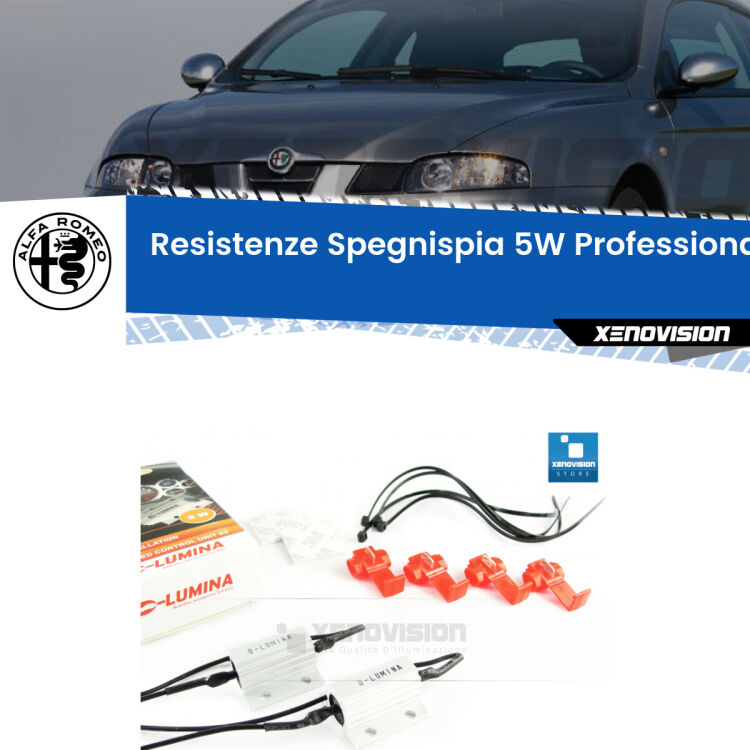 0 Alfa romeo GT : Resistenze Spegnispia 5W Professionali per Luci posizione (Coppia) <span style="color: #626262;">Istallazione professionale. Coppia resistenze spegnispia 5W con armatura in alluminio in caso di spie su </span><span style="color: #626262;">luci posizione Alfa romeo GT.</span>
