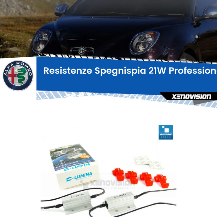 0 Alfa romeo Mito: Resistenze Spegnispia 21W Professionali per Retronebbia (Coppia) <p>Set Resistenze Spegnispia Alte Perfomarnce da 21WATT. Qualità estrema.</p>