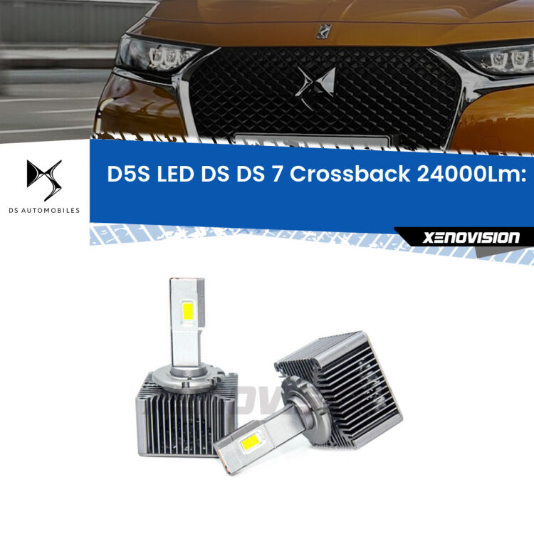 0 Anabbaglianti LED D5S 24,000Lumen per DS DS 7 Crossback 2017 in poi