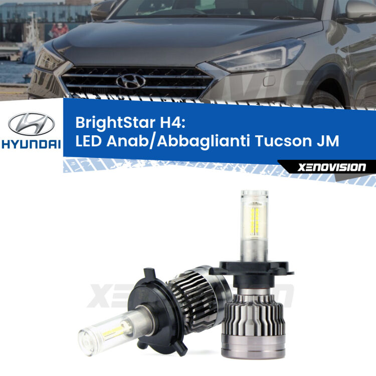 <strong>Kit Anabbaglianti LED per Hyundai Tucson</strong> JM prima serie</strong>: 24.000Lumen, canbus, fatti per durare. Qualità Massima Garantita.