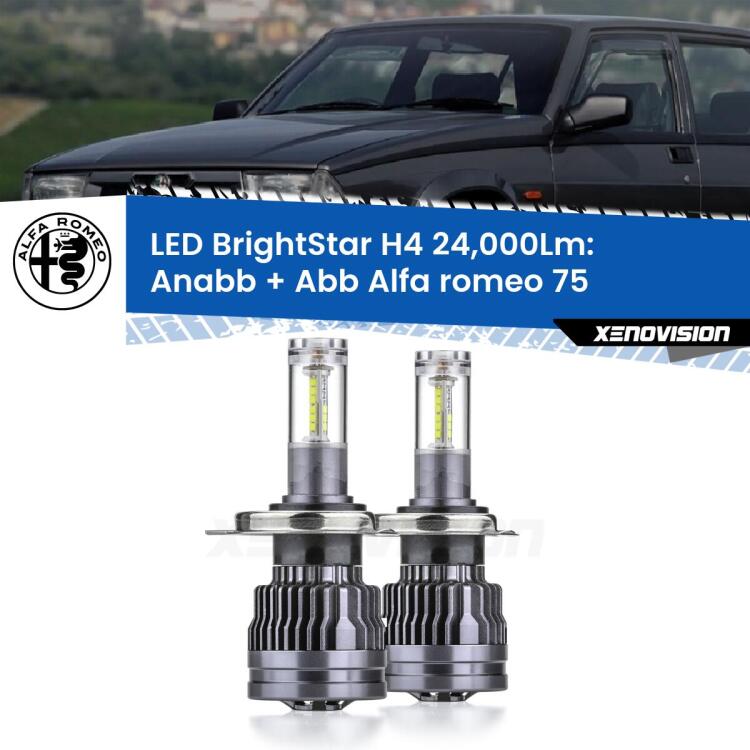 <strong>Kit Anabbaglianti LED per Alfa romeo 75</strong>  1985 - 1992</strong>: 24.000Lumen, canbus, fatti per durare. Qualità Massima Garantita.