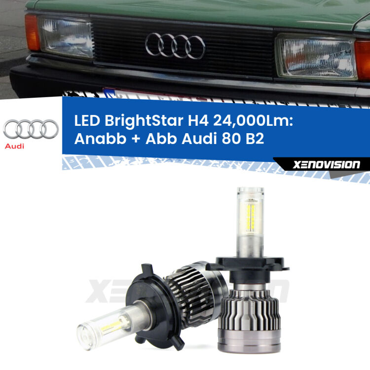 <strong>Kit Anabbaglianti LED per Audi 80</strong> B2 1978 - 1986</strong>: 24.000Lumen, canbus, fatti per durare. Qualità Massima Garantita.