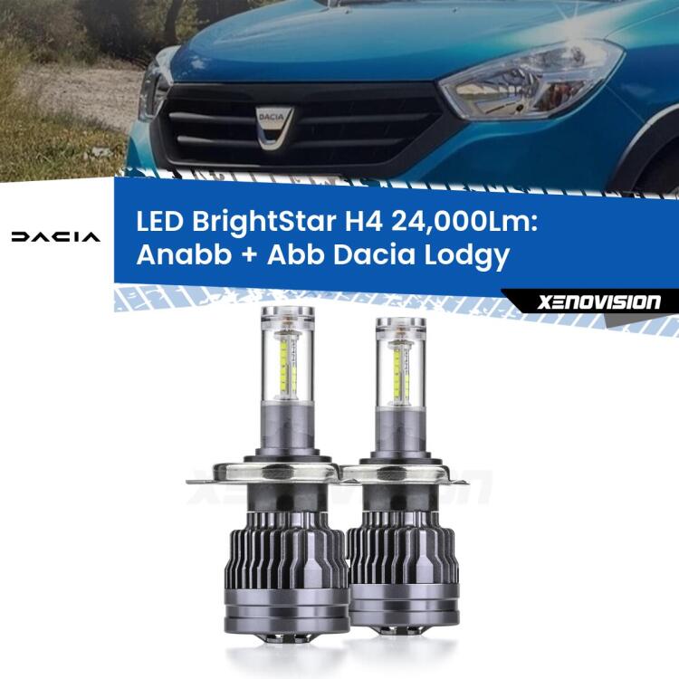 <strong>Kit Anabbaglianti LED per Dacia Lodgy</strong>  2012 in poi</strong>: 24.000Lumen, canbus, fatti per durare. Qualità Massima Garantita.